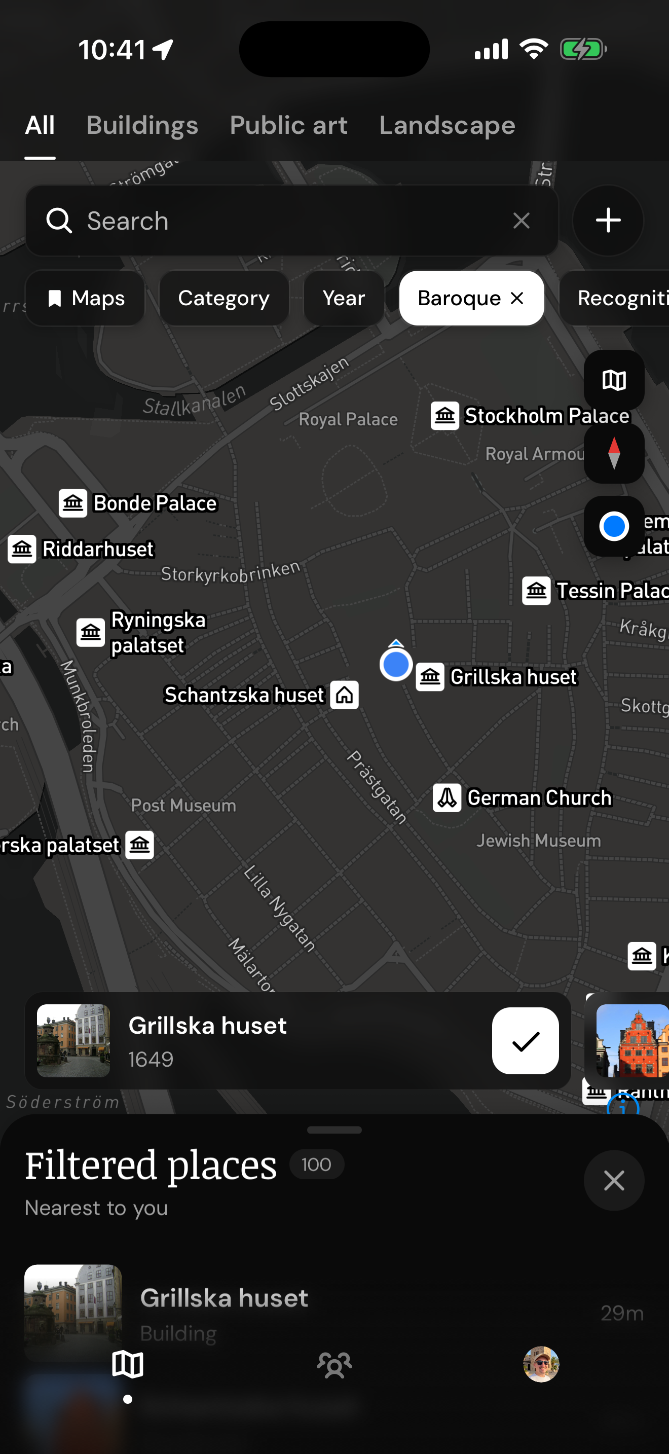 Acarta map screen